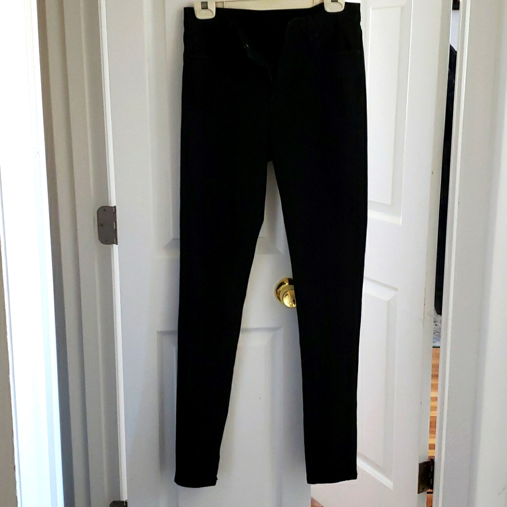 High waist black jeans